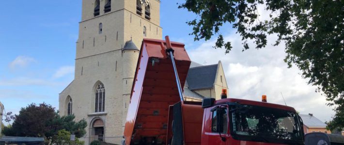 Renovatie van de kerk in Sint-Agatha-Rode