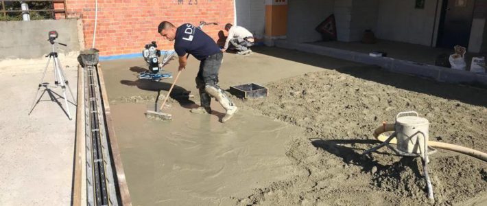 Dun betonherstel en polychape met Supermix cement!