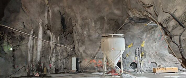 Système de projection à voie sèche LDS le plus moderne utilisé dans un tunnel suisse lors d’un projet d’essai
