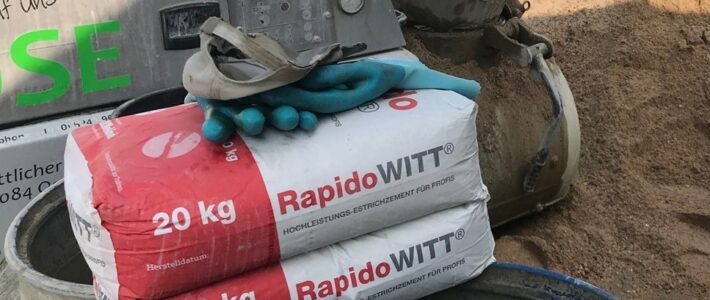 Le ciment pour chape à séchage rapide RapidoWITT est désormais disponible en vrac !